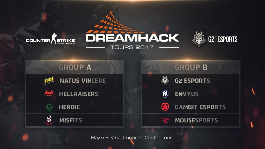 Известны формат и группы DreamHack Tours 2017
