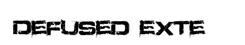 Шрифт Defused Extended Bold